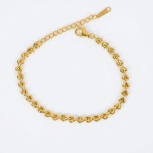 Heart Link Chain Bracelet
