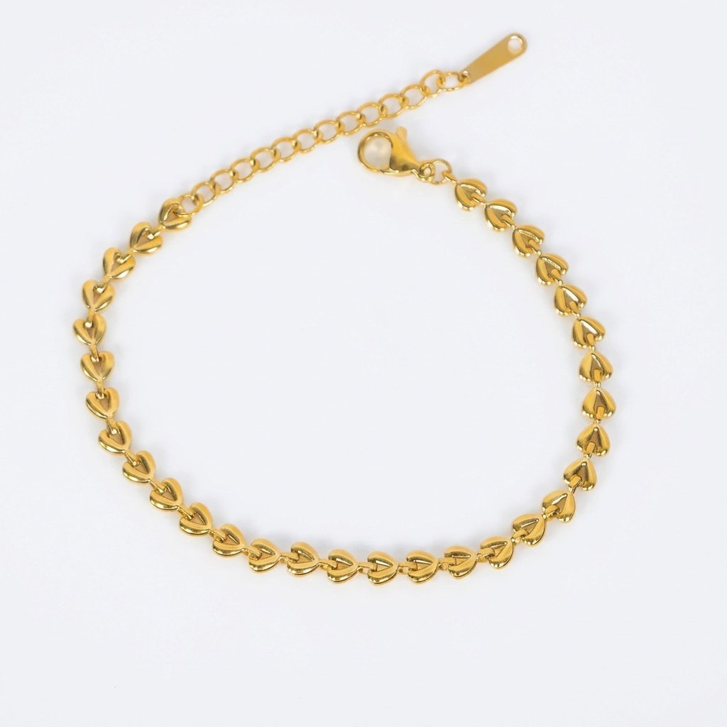 Heart Link Chain Bracelet