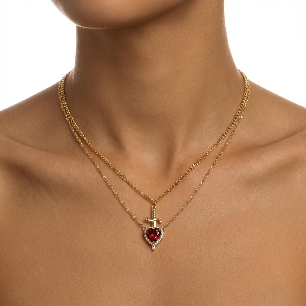 Crimson Dagger Necklace - Image 2