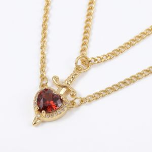 Crimson Dagger Necklace