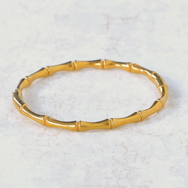 Bamboo Segments Cuff Bracelet