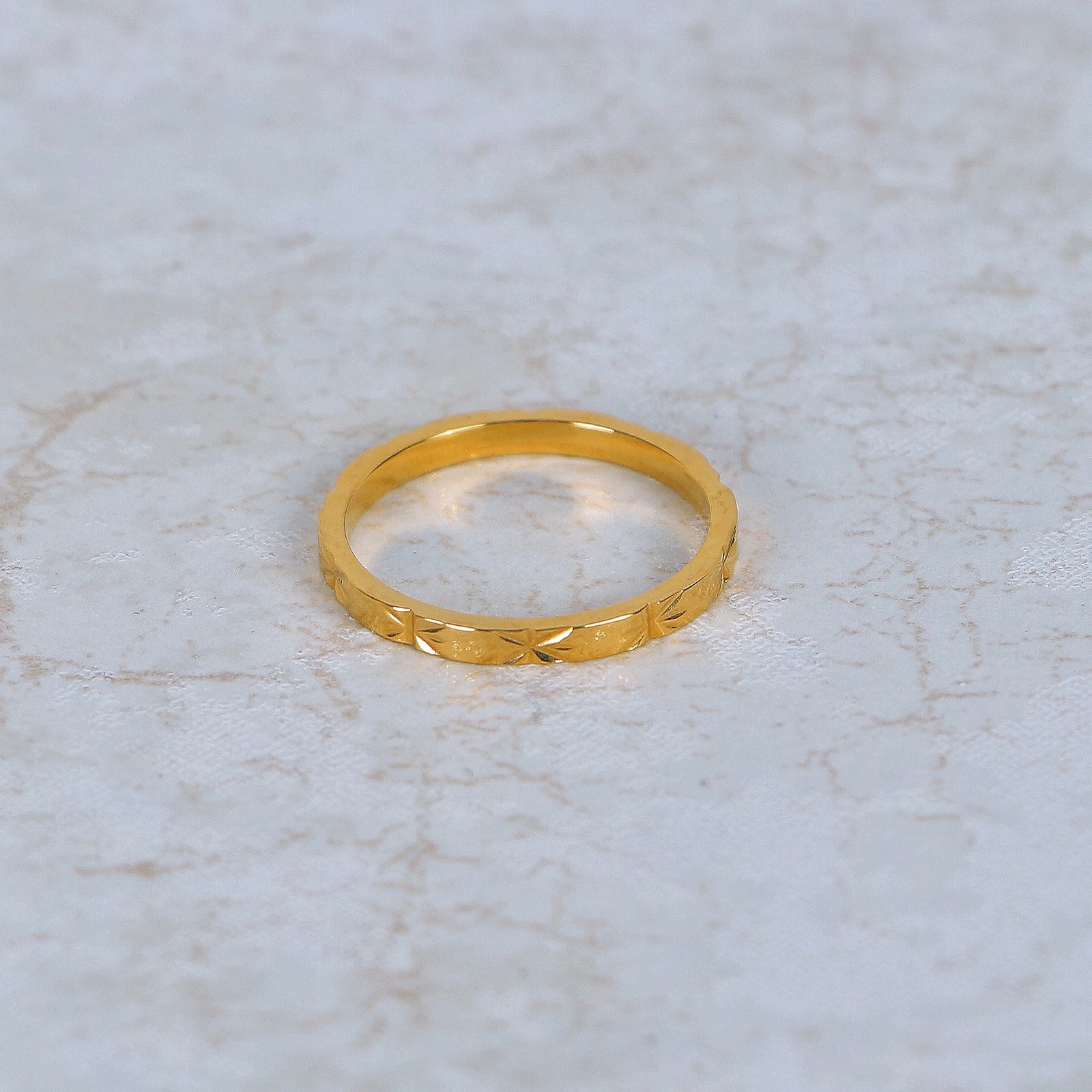 Golden Trace Ring