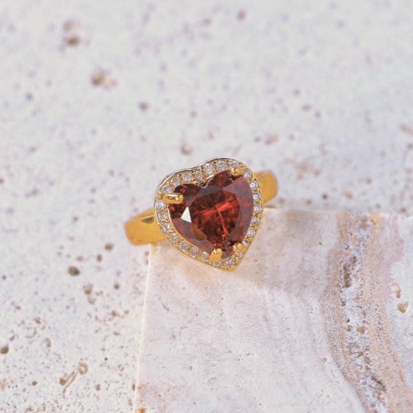 Crimson Heart Ring