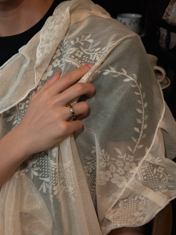 Emerald Heart Eternity Ring