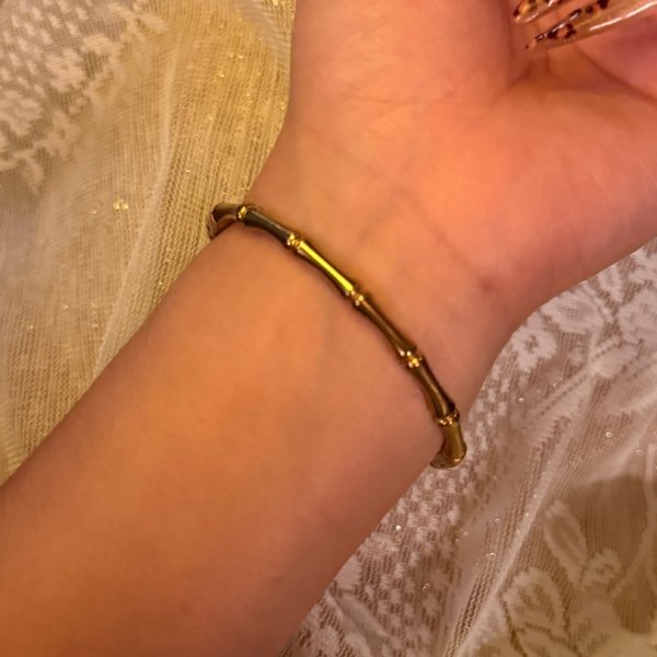 Bamboo Segments Cuff Bracelet