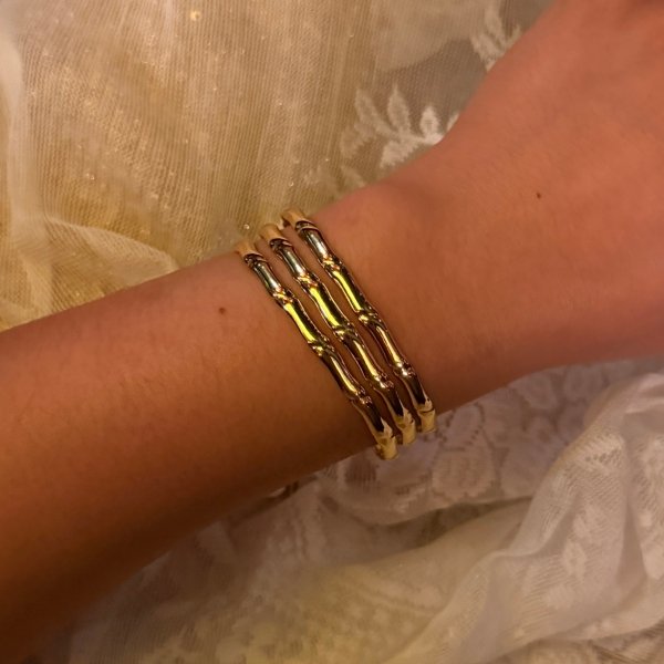 Triptych Bamboo Bracelet